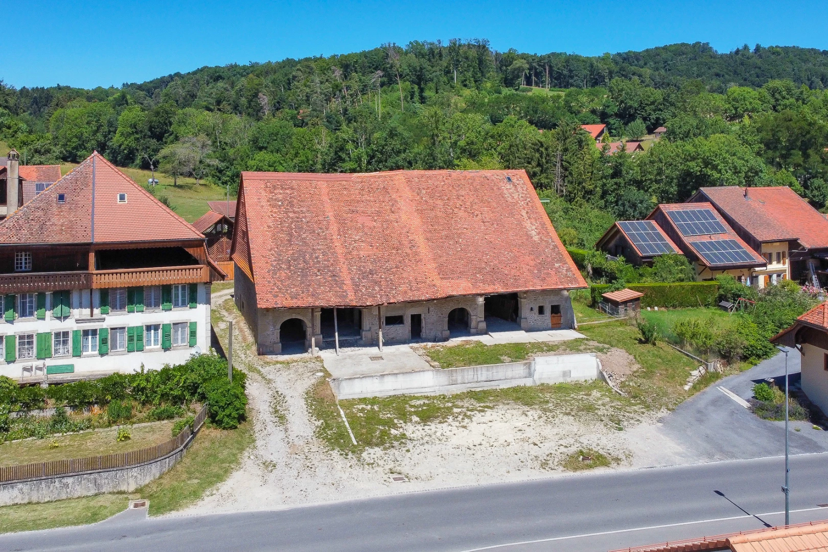 ansicht der drohnen- / luftansicht