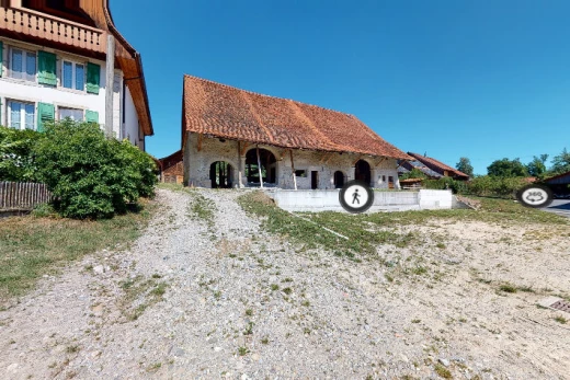 blick auf die vorderseite des hauses