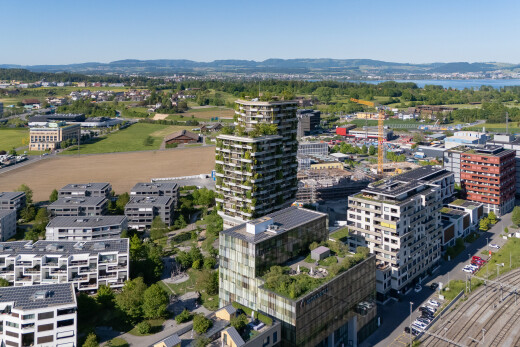 extérieur du bâtiment avec day time, aerial view, mountain view, vue sur la montagne, et city view