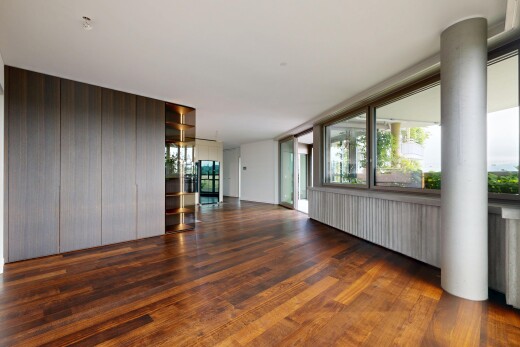 pièce vide avec sol en finition bois, wood finish floor, inside property, lumière naturelle, et natural light