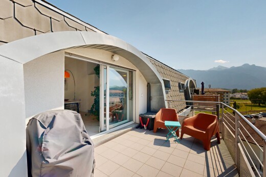 terrasse avec gril, from property, day time, mountain view, et vue sur la montagne
