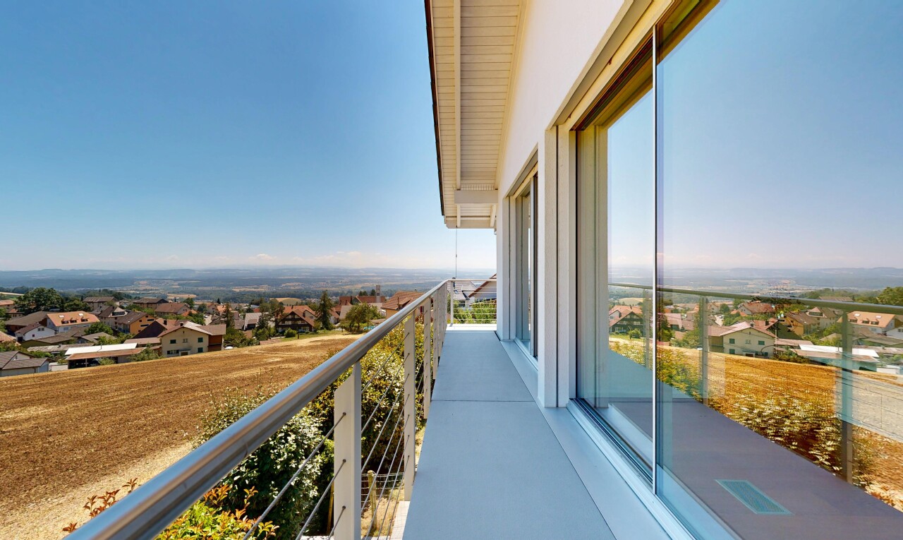 balkon mit day time, balkon, wohngebietblick, residential view, und from property