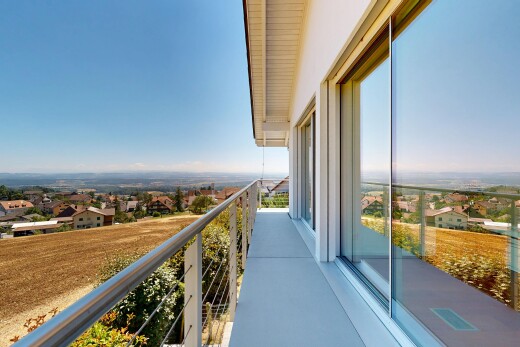 balkon mit day time, balkon, wohngebietblick, residential view, und from property