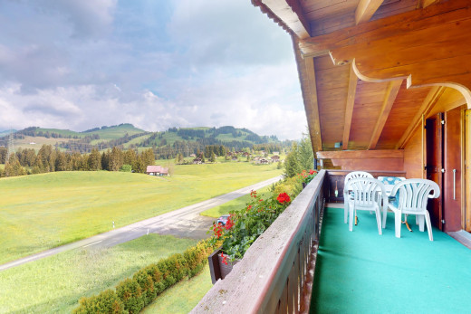 balcon avec vue sur la montagne, mountain view, from property, et balcon