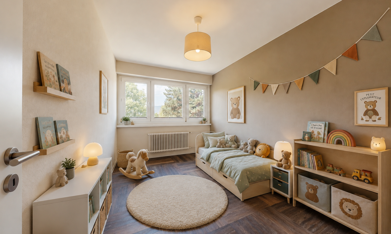 pièce vide avec sol en finition bois, wood finish floor, radiateur, parquet floor, et inside property