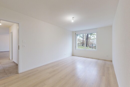 pièce vide avec inside property, lumière naturelle, natural light, sol en finition bois, et wood finish floor