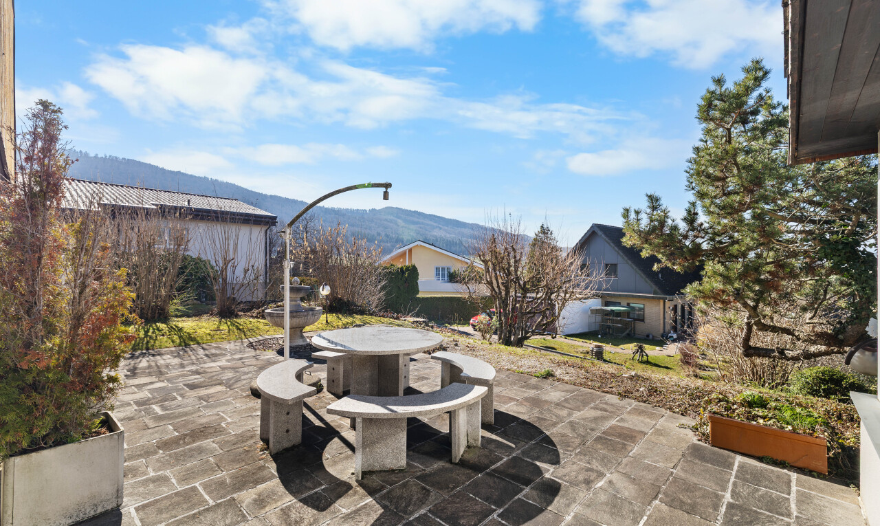 terrasse mit from property, terrasse, day time, blick auf die berge, und mountain view