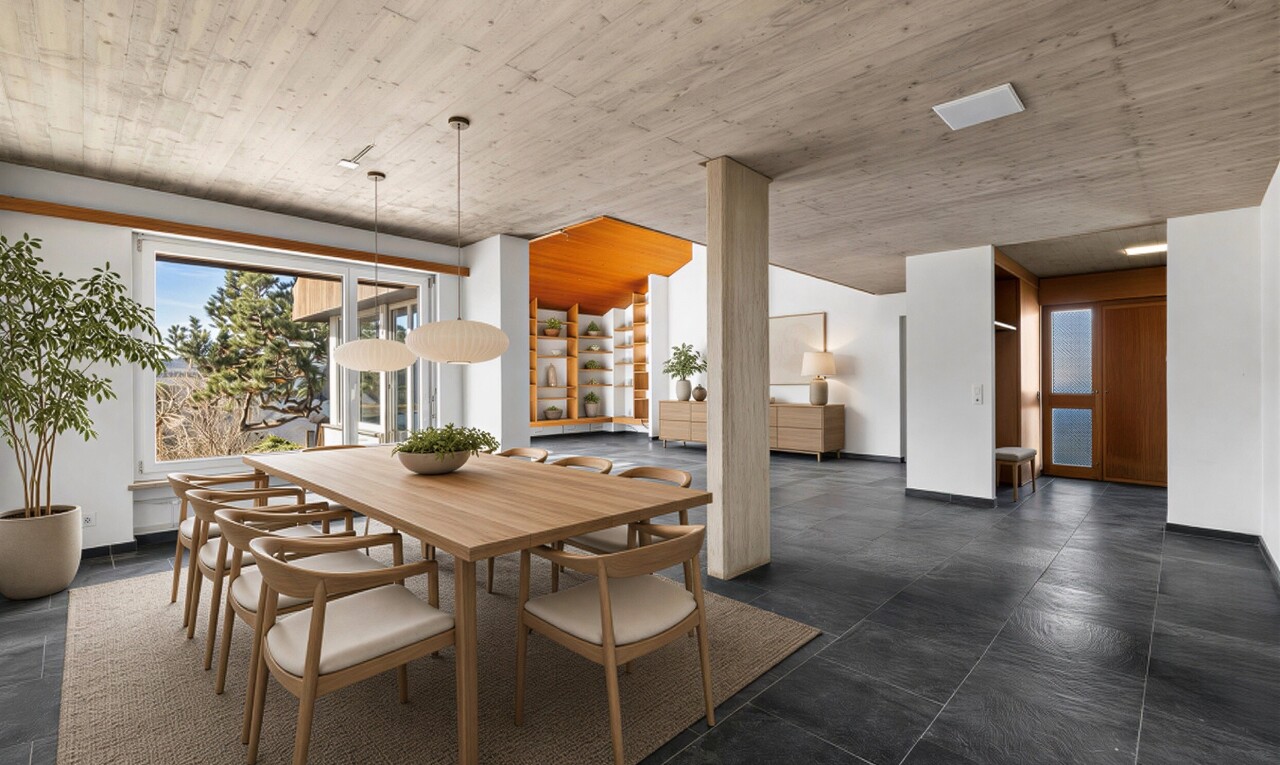 leerer raum mit natürliches licht, natural light, inside community, gipskartonwand, und drywall