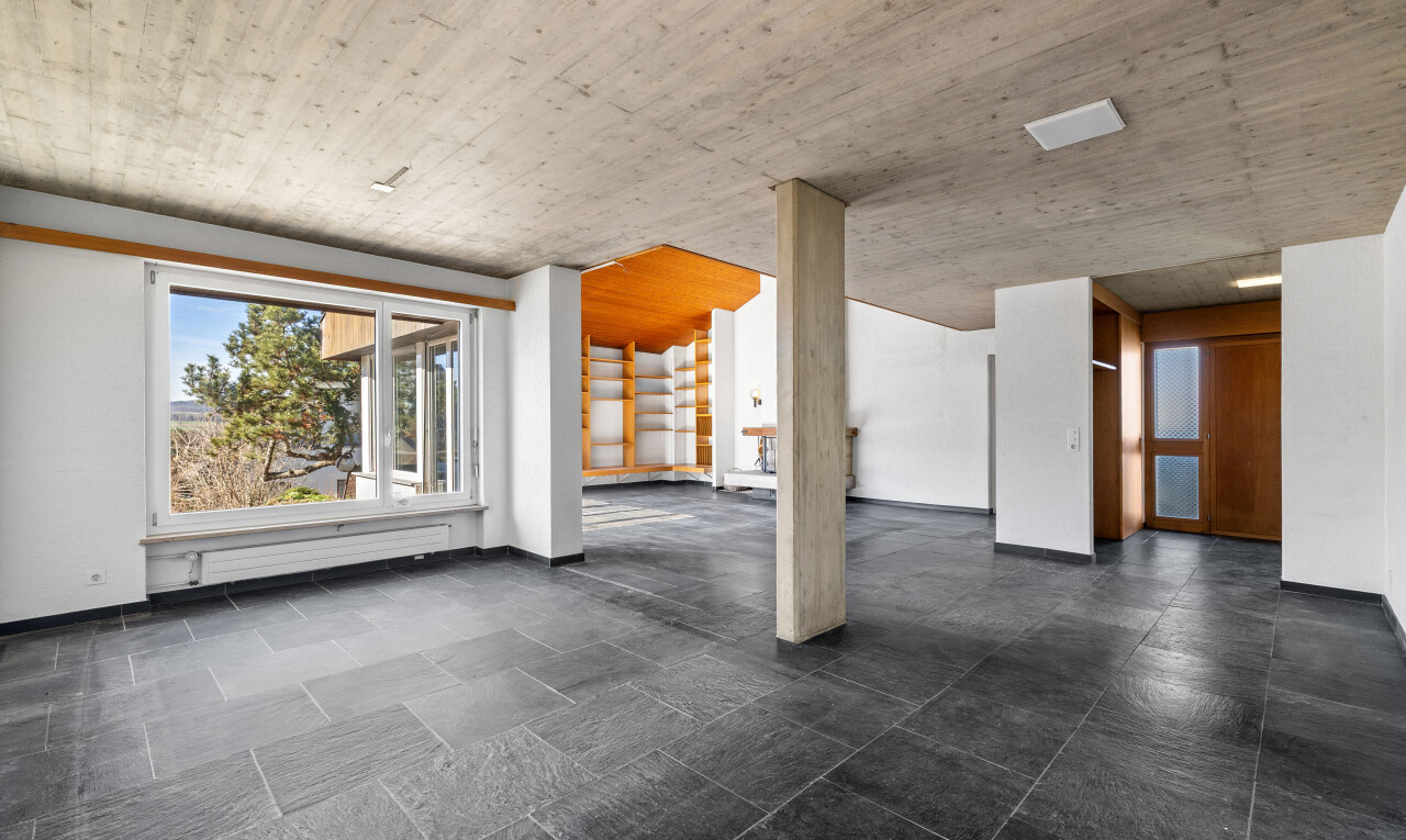 leerer raum mit natürliches licht, natural light, inside community, gipskartonwand, und drywall