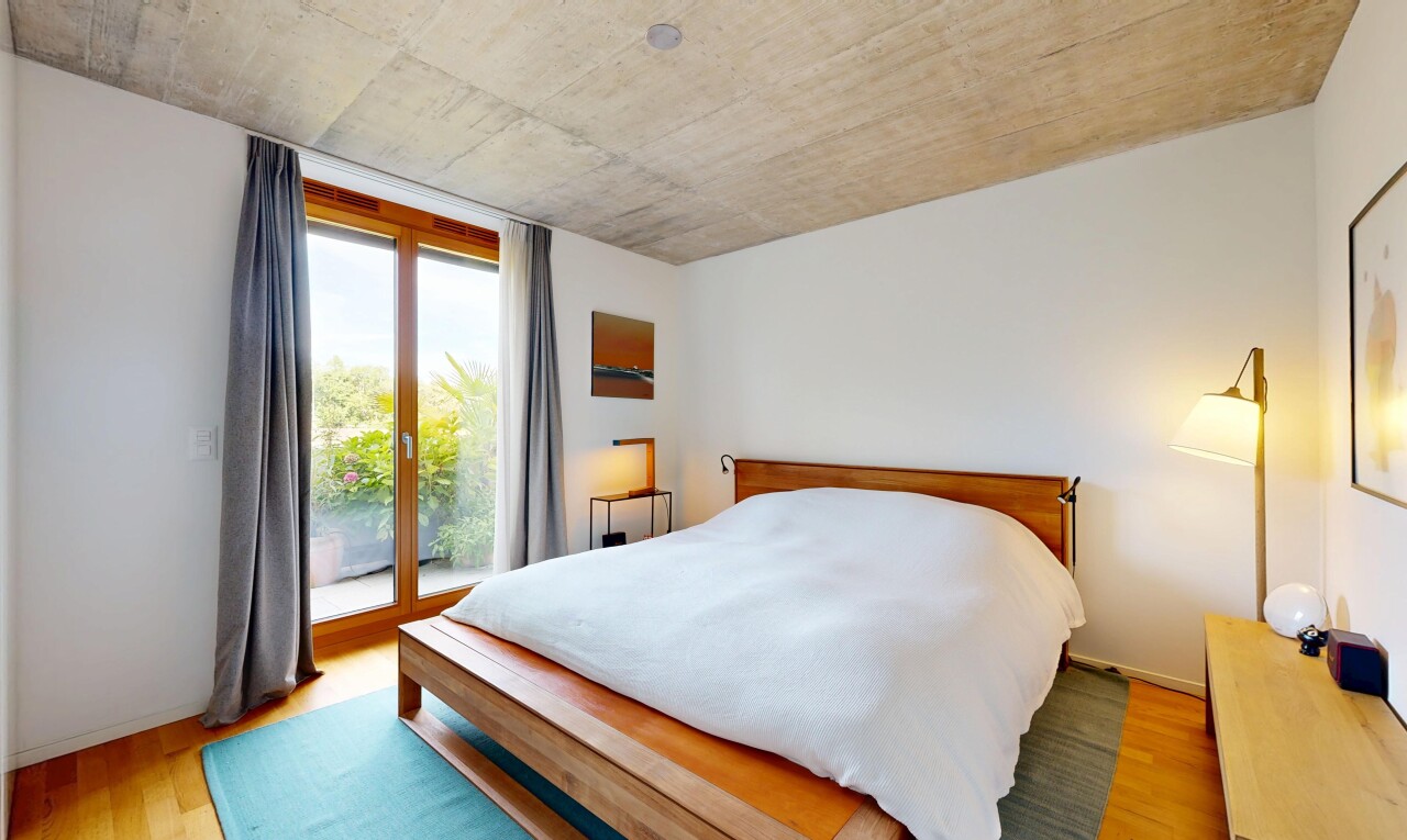room / bedroom featuring light wood-style flooring