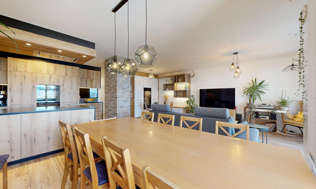 dining area with light wood-type flooring