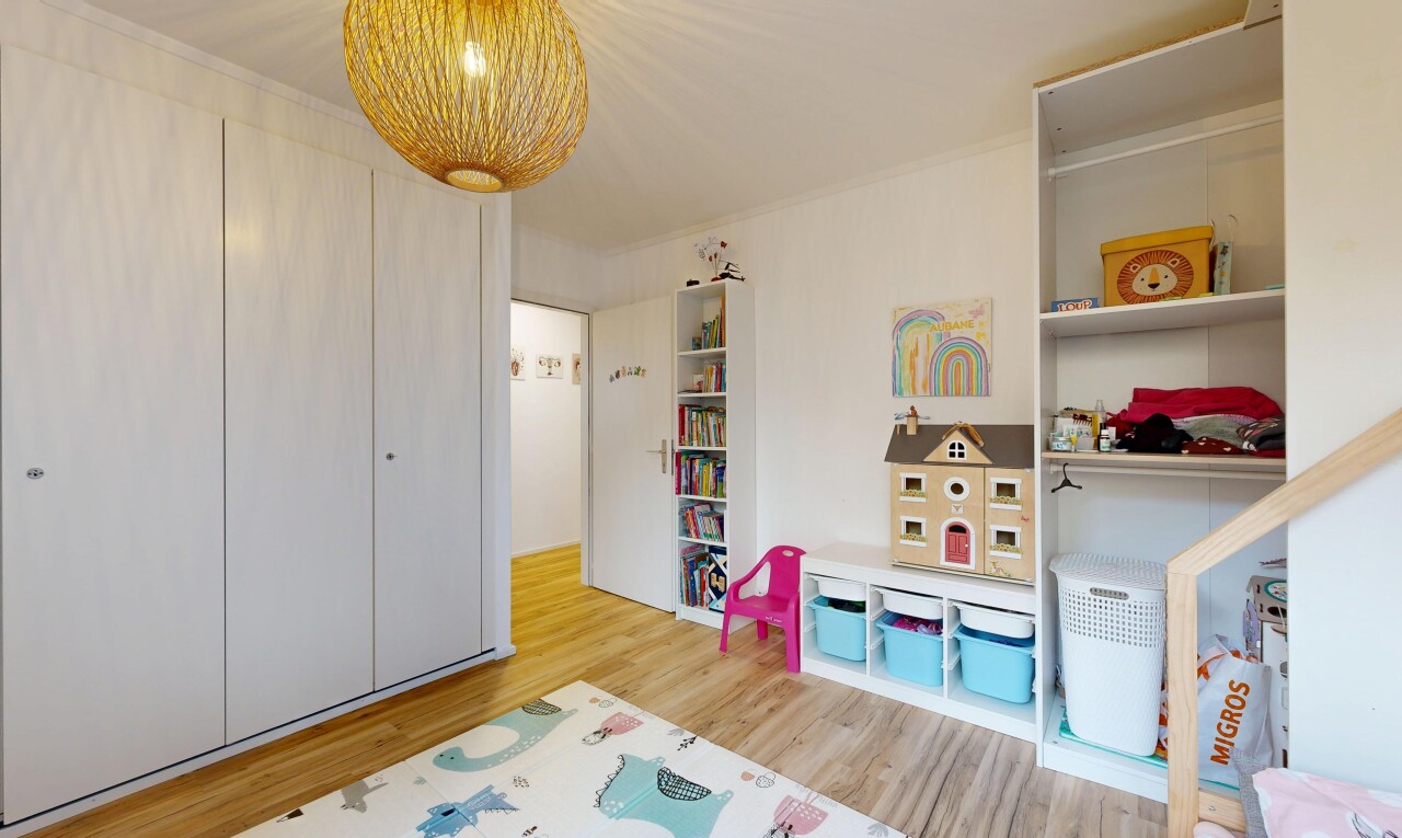 room with light wood-style floors