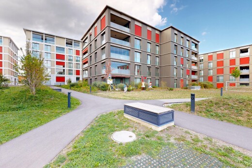 extérieur du bâtiment avec apartment complex view, vue sur le complexe d'appartements, et from community