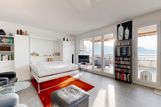 chambre avec natural light, lumière naturelle, inside property, vinyl floor, et sol en vinyle