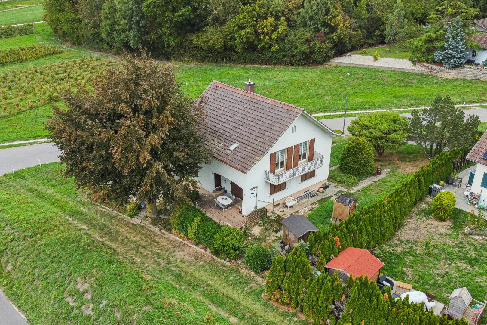 view of home with a lawn