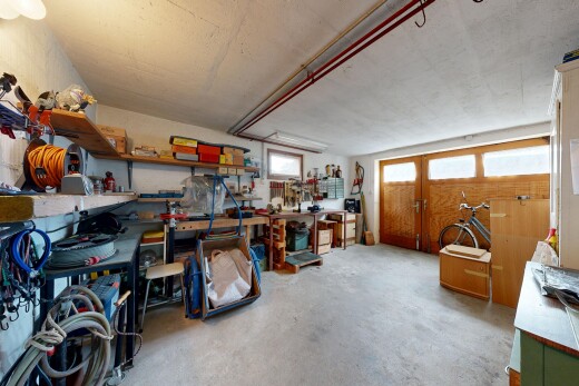 storage / pantry featuring a workshop area
