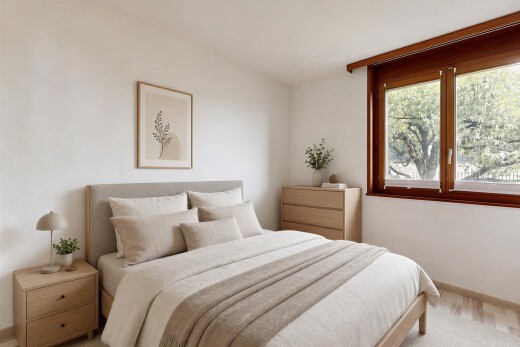 room / bedroom featuring baseboards
