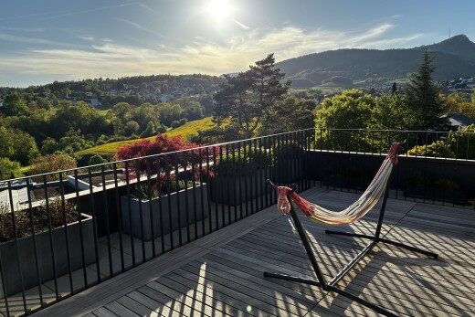 balcon avec from property, terrasse, day time, vue sur la montagne, et mountain view
