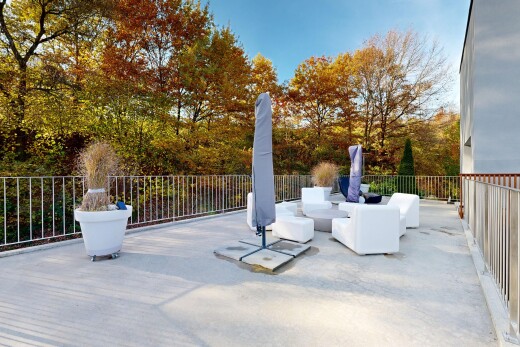 terrasse mit day time, from property, terrasse, und wohnraum im freien