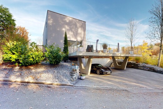 außenansicht mit day time, stuckverkleidung, und property visible