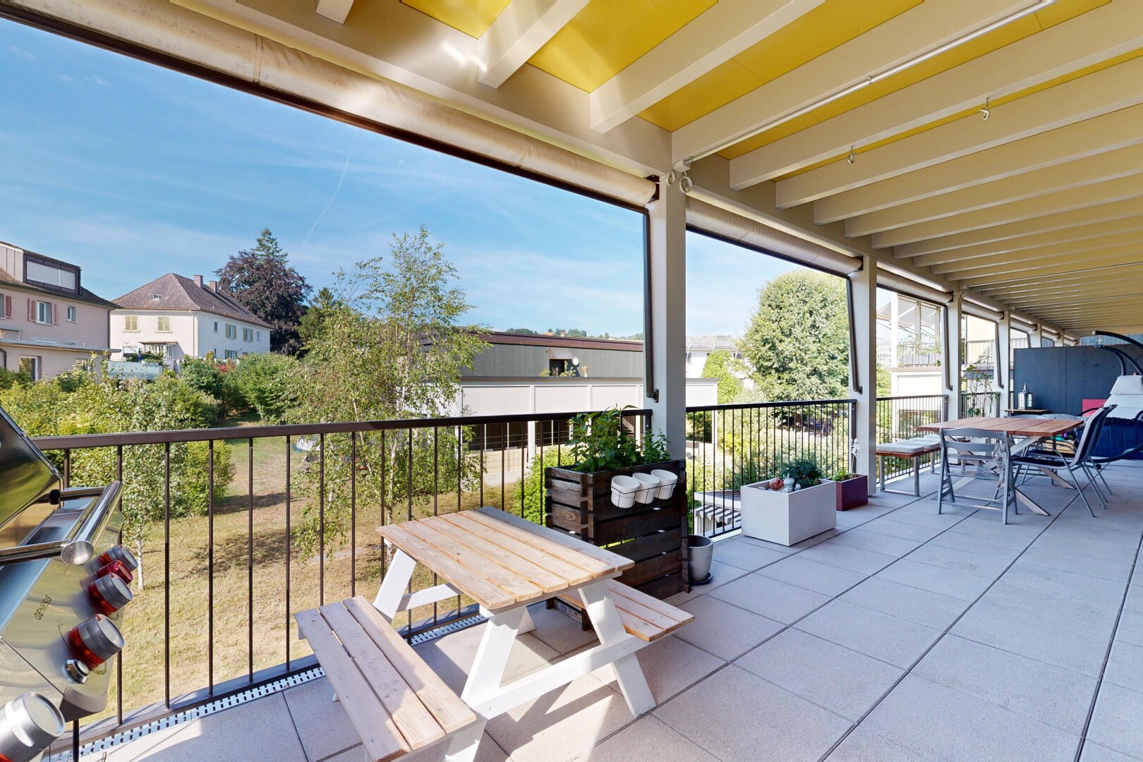 terrasse mit grill, from property, essbereich im freien, day time, und terrasse