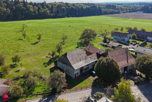außenansicht mit ländliche aussicht, rural view, weidelandblick, pasture view, und zaun