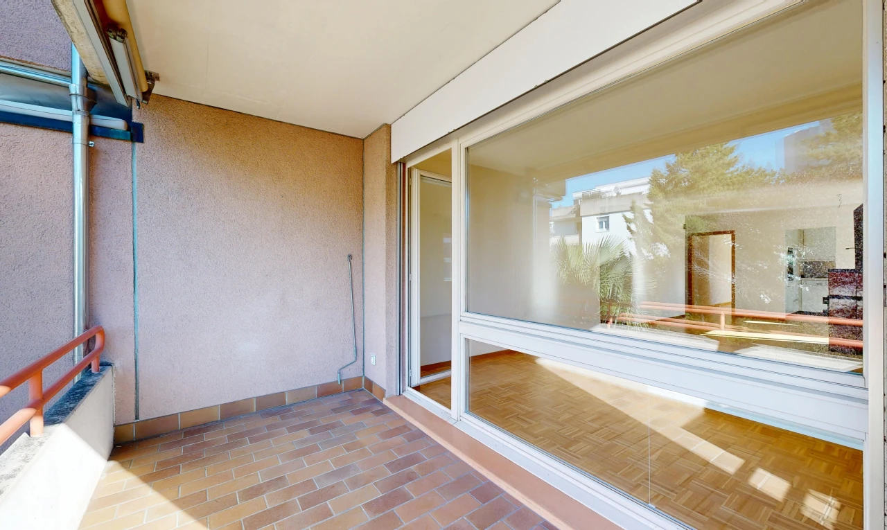 terrasse mit balkon