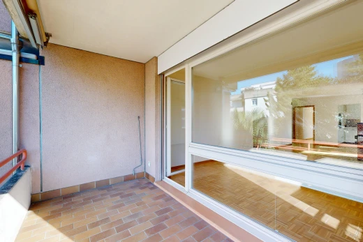 terrasse mit balkon