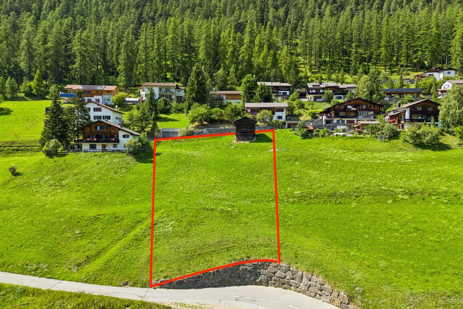 lage auf der karte mit property lines