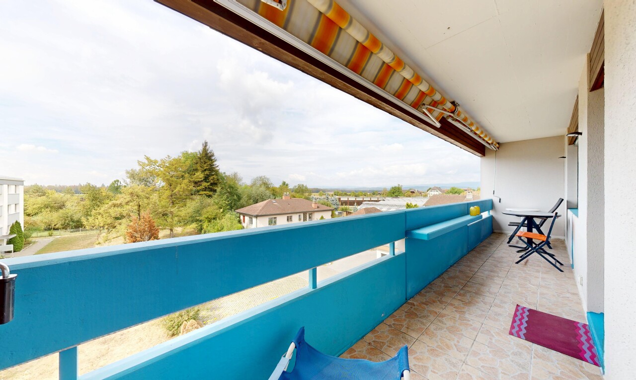 balkon mit balkon, from property, und view focus