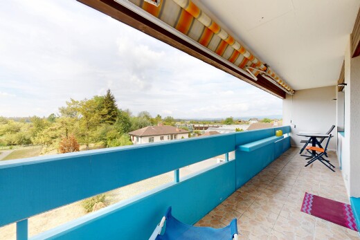 balkon mit balkon, from property, und view focus