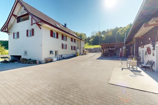 außenansicht mit day time, terrasse, horizontale verkleidung, und property visible