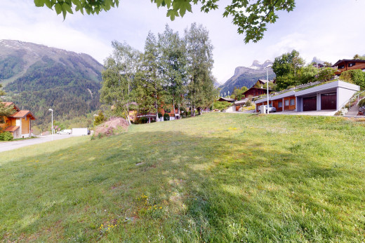 yard with a mountain view