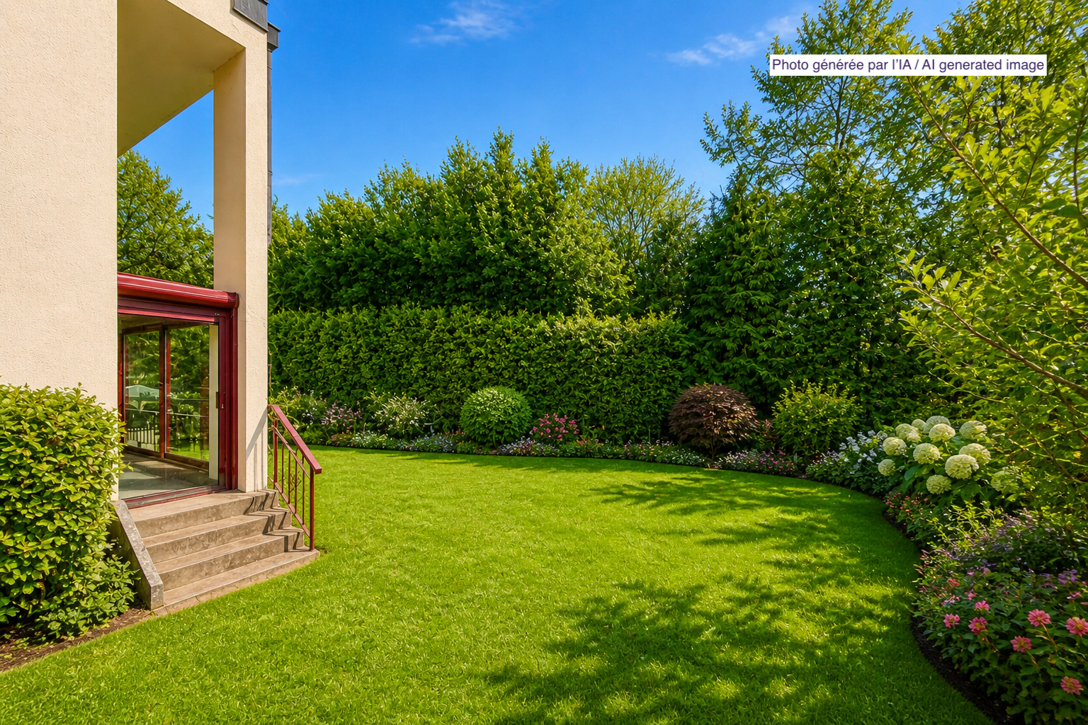 jardin avec from property, pelouse, et day time