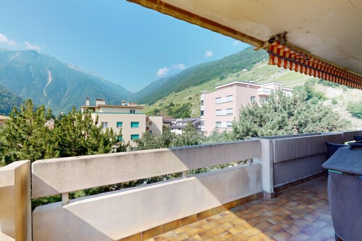 balkon mit blick auf die berge, mountain view, balkon, from property, und day time