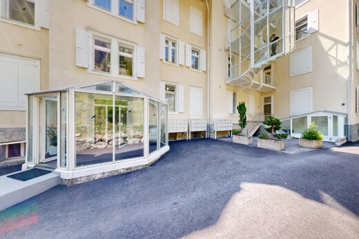 extérieur du bâtiment avec vue sur le complexe d'appartements, apartment complex view, et from community