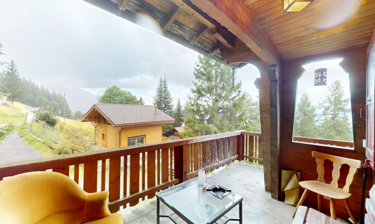 balkon mit from property und overcast