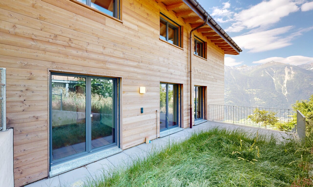 terrasse mit day time, zaun, und from property