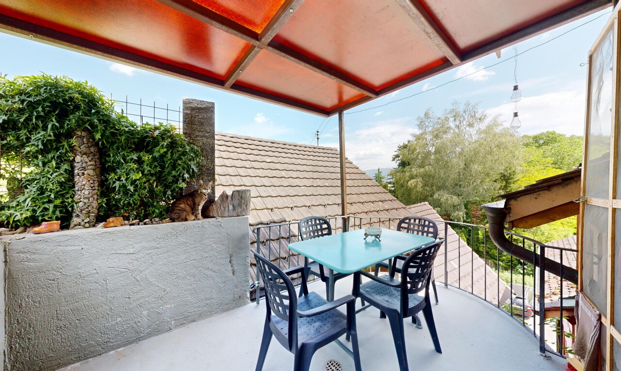 terrasse mit day time, essbereich im freien, from property, und balkon