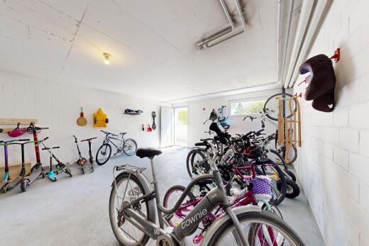 workout area with concrete block wall