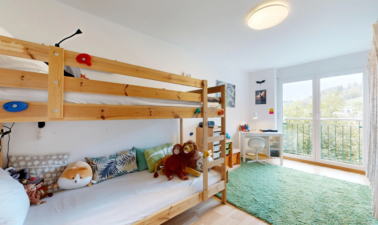 room / bedroom with access to exterior and light wood finished floors