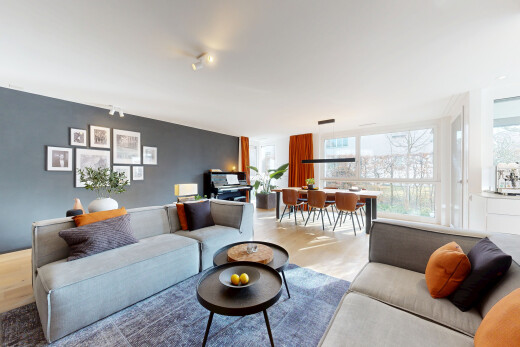 wohn- / esszimmer mit inside property, natürliches licht, natural light, gipskartonwand, und drywall