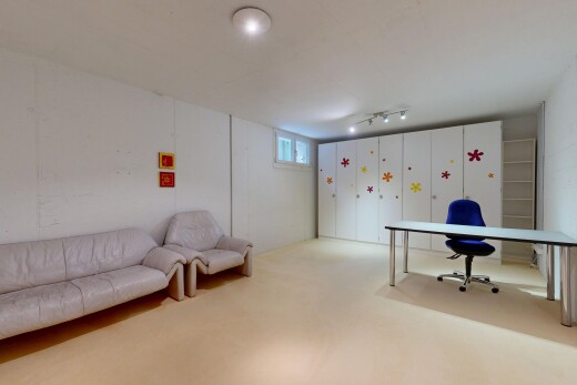 bureau avec sous-sol, inside property, natural light, et lumière naturelle