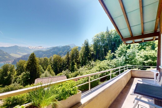 balkon mit balkon, from property, day time, blick auf die berge, und mountain view