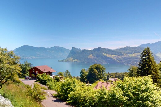 blick auf die berge mit blick auf die berge, mountain view, day time, seesicht, und water view