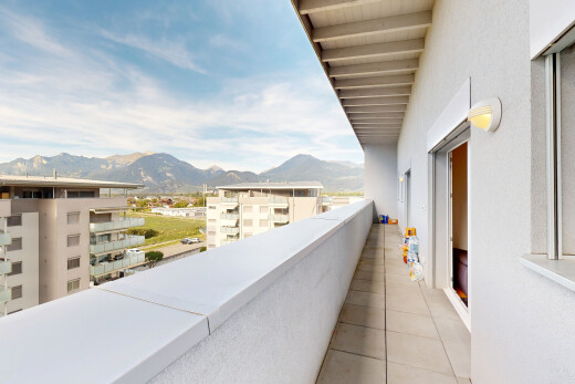 balcon avec balcon, day time, mountain view, vue sur la montagne, et from property