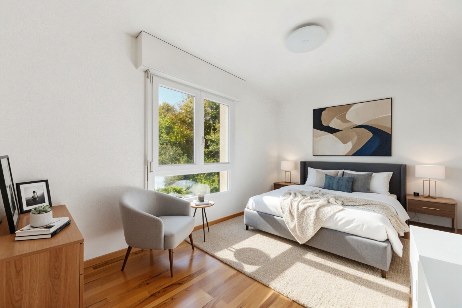 room featuring wood finished floors and baseboards