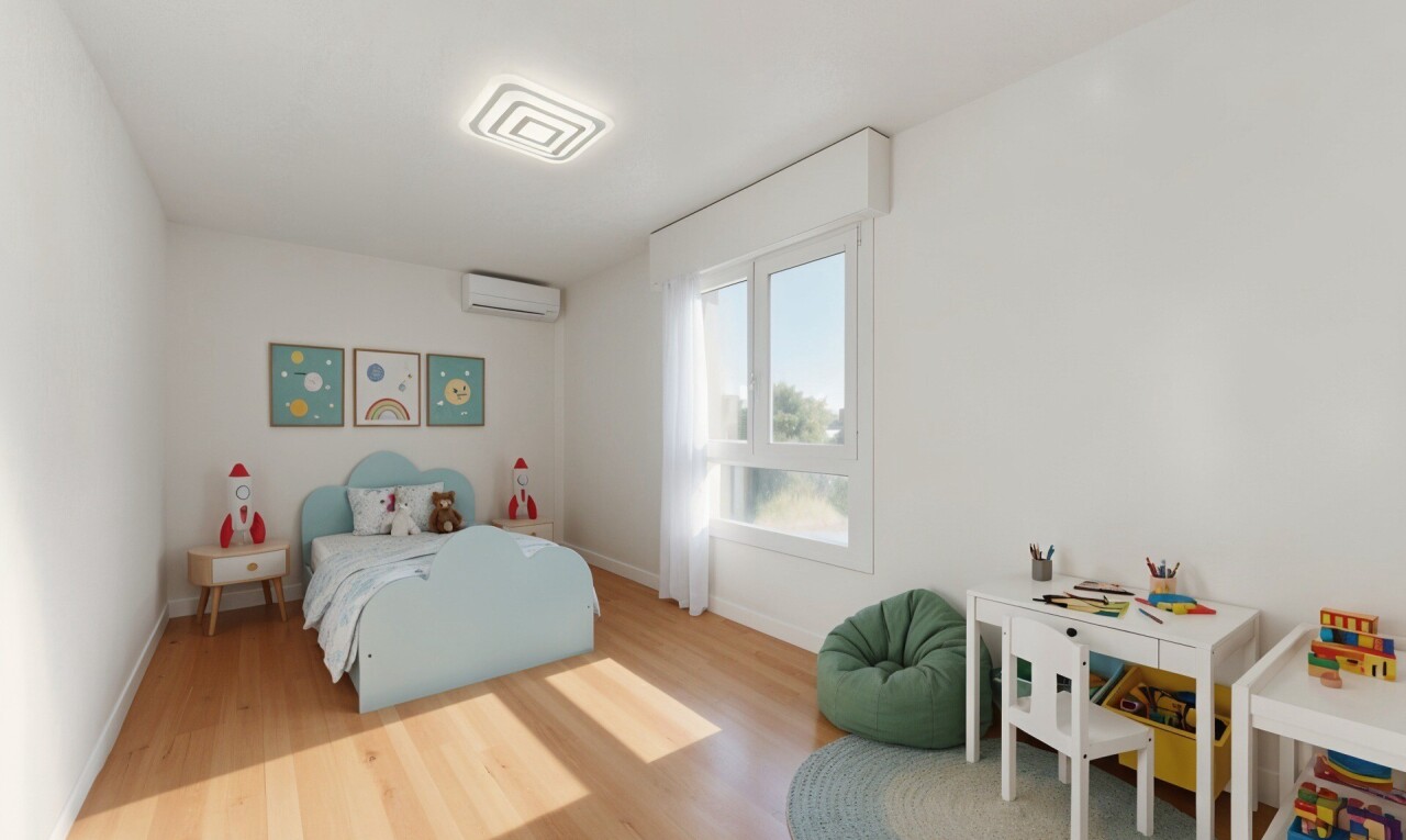 room featuring wood finished floors and a wall unit AC