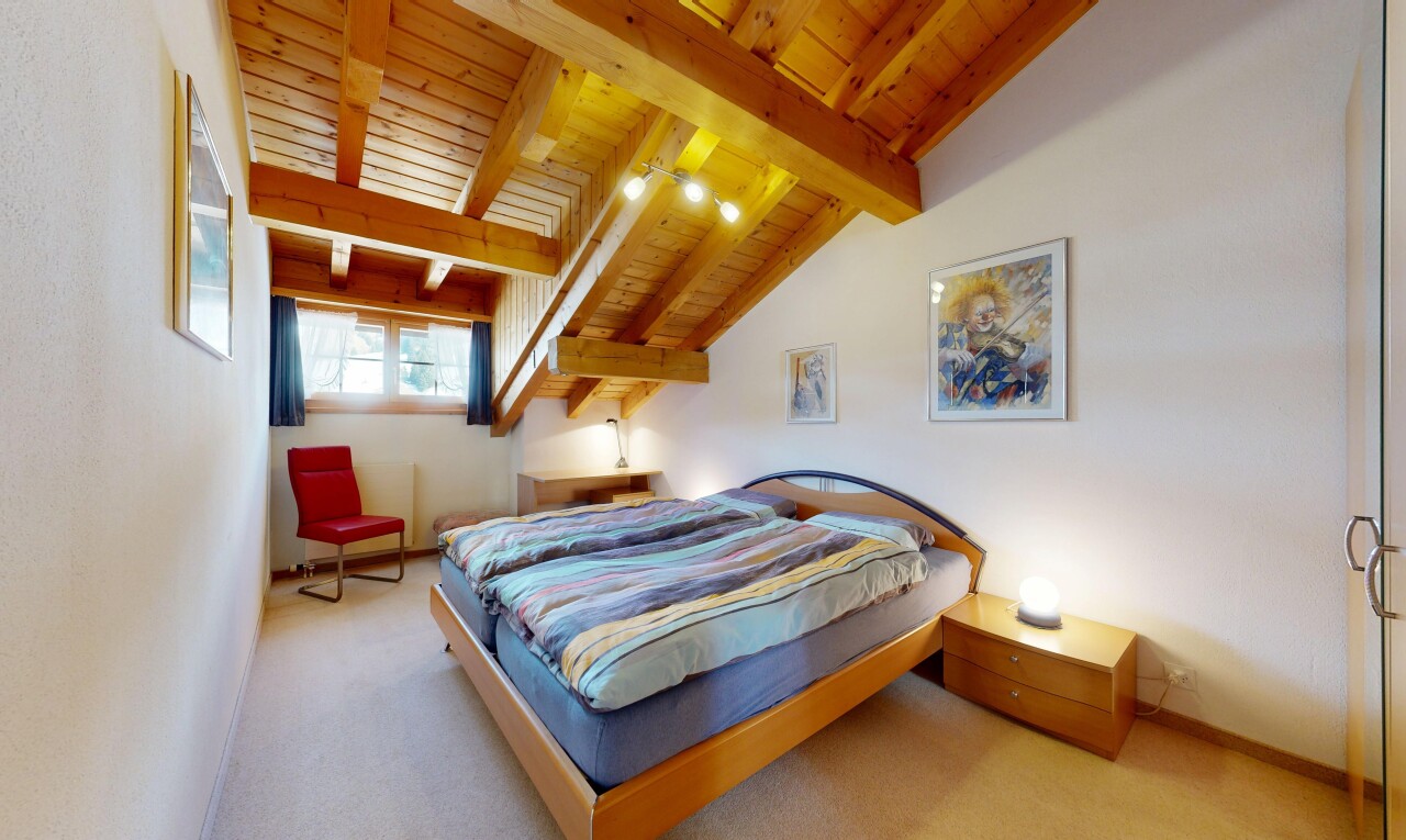 room / bedroom with wood ceiling, light colored carpet, and lofted ceiling with beams