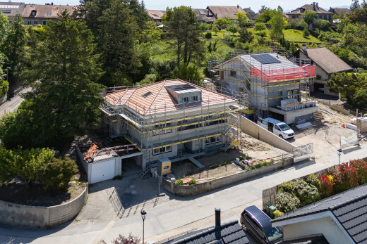 außenansicht mit drone view